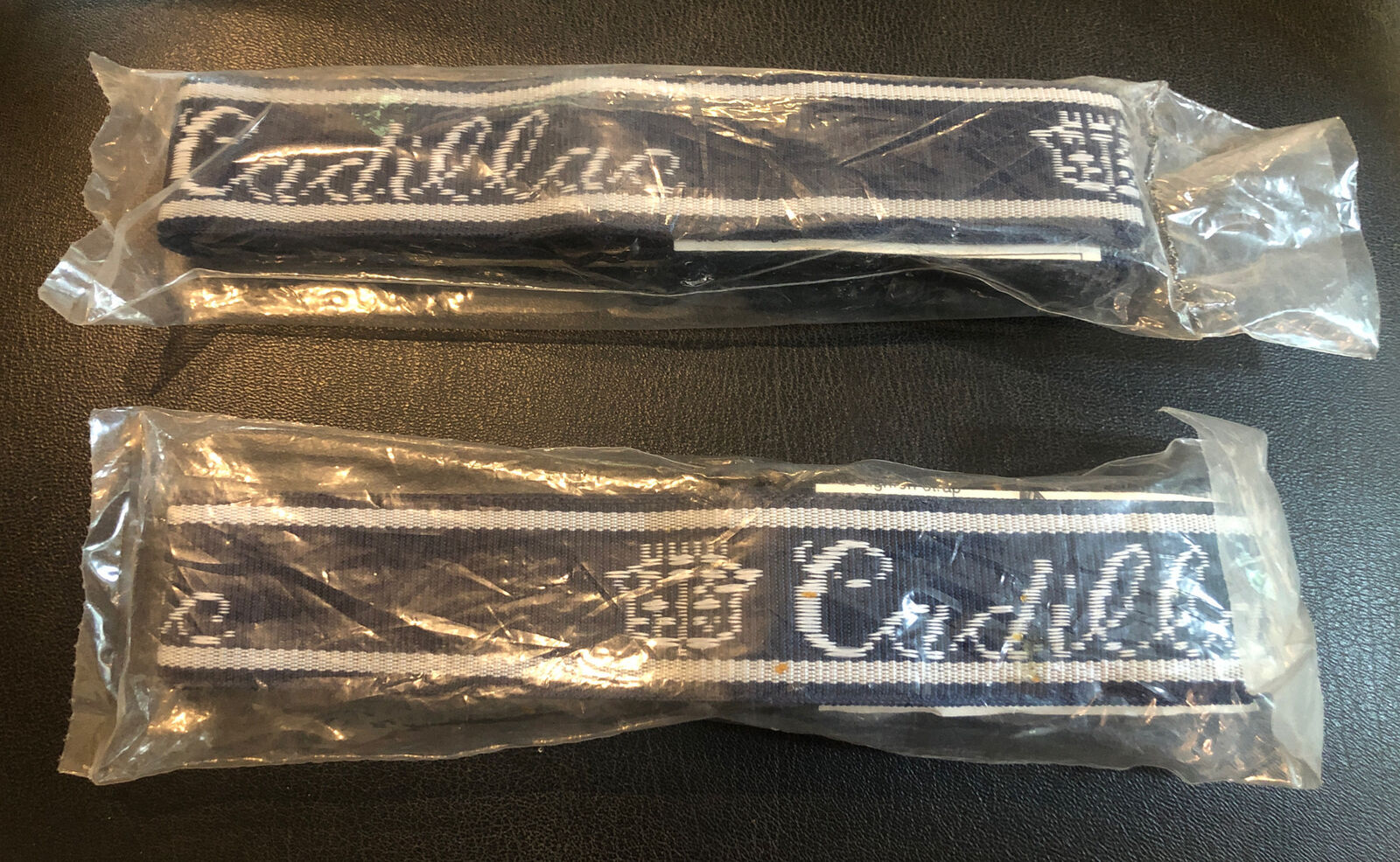2- Cadillac Luggage Straps Fits Bags Up To 72" Woven In Logo Made In The Usa